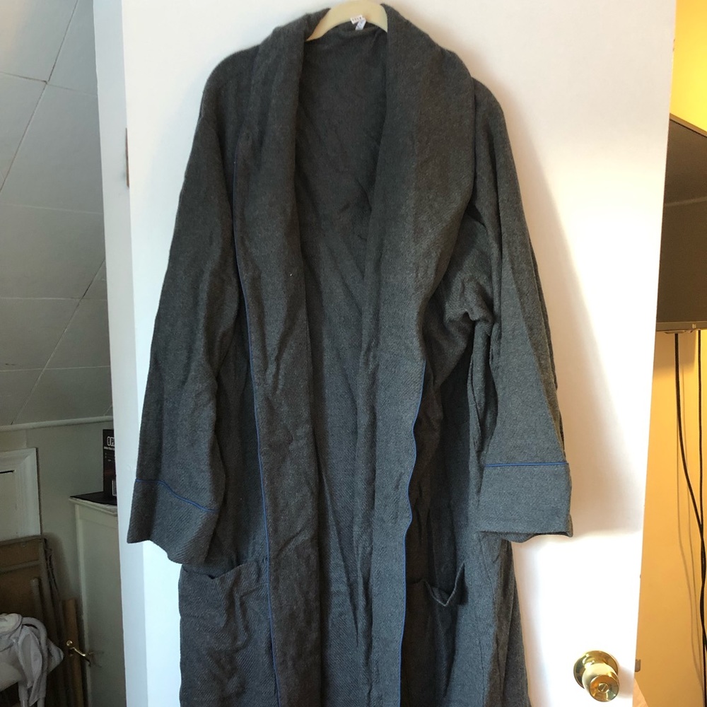 Pottery Barn Vincent Men's Flannel Bath Robe